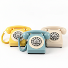 Set van 3 vintage telefoons als audio gastenboek